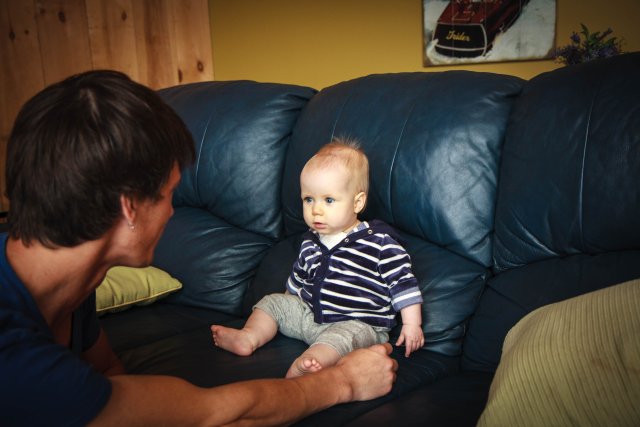 Sonja and her Uncle Matt talking